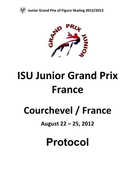 ISU Junior Grand Prix 2012 Courchevel