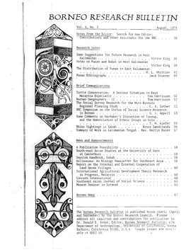 Volume 6, No. 2, 1974