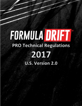 2015 Formula Drift Technical Regulations US