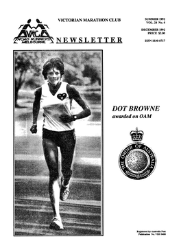 Victorian Marathon Club Newsletter