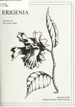 Erigenia : Journal of the Southern Illinois Native Plant Society