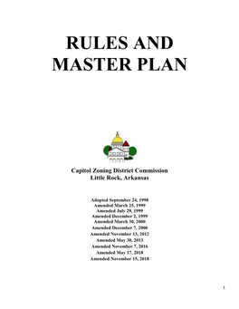 Rules and Master Plan