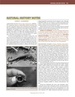 Natural History Notes 407
