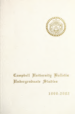 Campell University Course Catolog