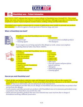 Diazolidinyl Urea – Patient Information Your T.R.U.E