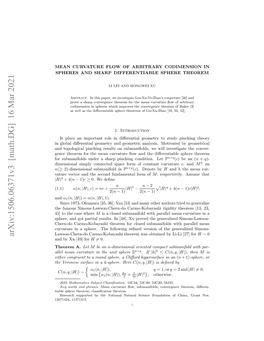 Arxiv:1506.06371V3 [Math.DG]