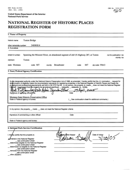 National Register of Historic Places Registration Form