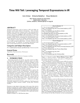 Leveraging Temporal Expressions in IR∗