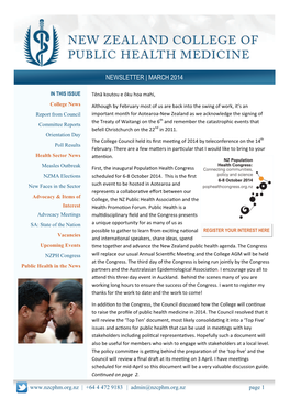 Newsletter | March 2014