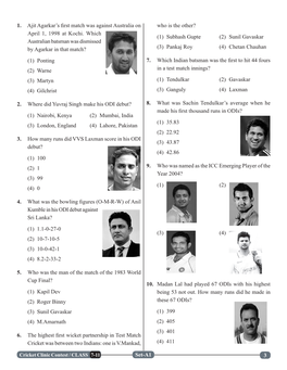 3 Set-A1 Who Is the Other? (1) Subhash Gupte (2) Sunil Gavaskar