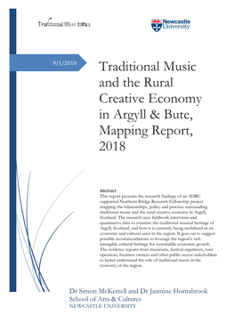 Traditional Music and the Rural Creative Economy in Argyll & Bute