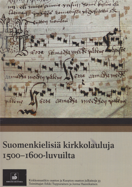Suomenkielisiä Kirkkolauluja 1500–1600-Luvuilta