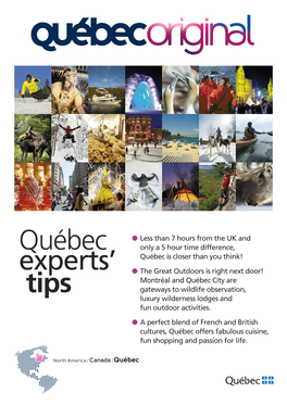 Québec Activities