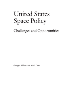 United States Space Policy