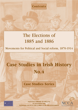 The Elections of 1885 and 1886 Movements for Political and Social Reform, 1870-1914