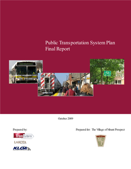 Public Transportation System Plan Final Report