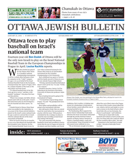 Ottawa Jewish Bulletin Inside