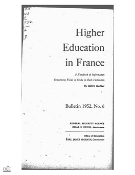 HIGHER EDUCATIONINFRANCE Académied'alger Inquiries:B.U.S., 10Boulevardbaudin,Alger