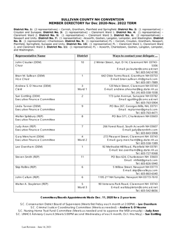 FY21-22 Delegation Contact Directory