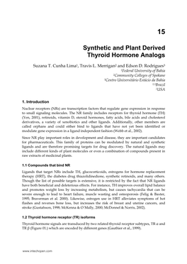 Synthetic and Plant Derived Thyroid Hormone Analogs