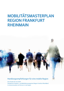 Mobilitätsmasterplan Region Frankfurt Rheinmain