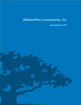 Wisdomtree Investments, Inc. Annual Report 2017