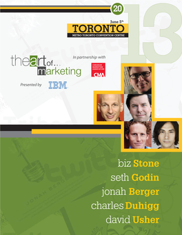 Jonah Berger Seth Godin Charlesduhigg David Usher