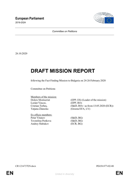 En En Draft Mission Report