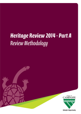Heritage Review 2014 - Part a Review Methodology