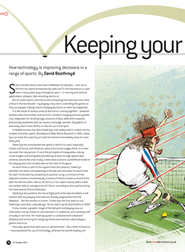 How Technology Is Improving Decisions in a Range of Sports. by David Boothroyd