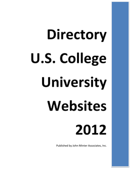 College and University Websites
