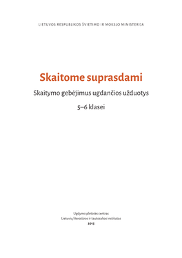 Skaitome Suprasdami 5–6 Klasei