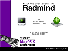 Mac OS X File System Maintenance with Radmind