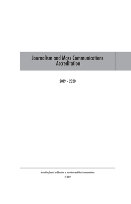 Journalism and Mass Communications Accreditation