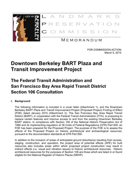 Downtown Berkeley BART Plaza and Transit Improvement Project