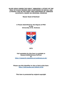 Nasser Saad Al-Rasheed Phd Thesis