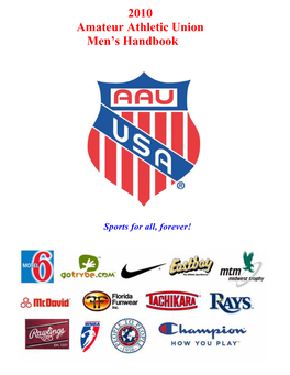 2010 Amateur Athletic Union Men's Handbook