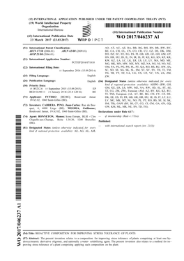 WO 2017/046237 Al 23 March 2017 (23.03.2017) P O P C T