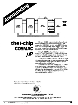 RCA COSMAC VIP COMPUTERS Generating Displays and Interfacing with the Keypad Etc, Plus 16 General Purpose 