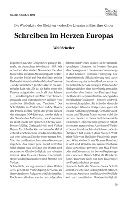 Schreiben Im Herzen Europas