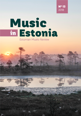Estonia Estonian Music Review Contents
