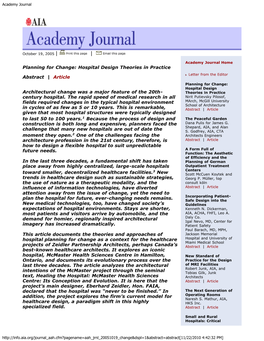 Academy Journal