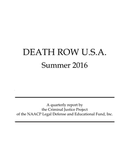 Death Row U.S.A