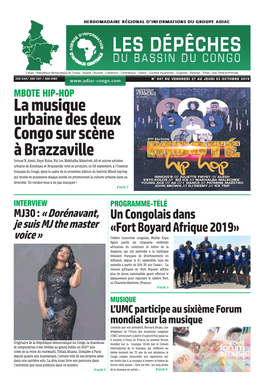 La Musique Urbaine Des Deux Congo Sur Scène À Brazzaville