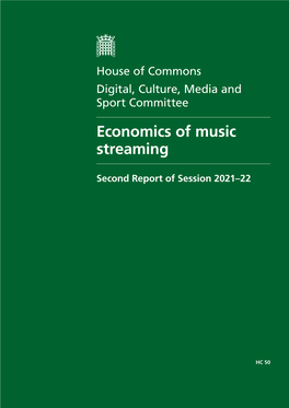 Economics of Music Streaming