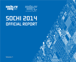 Sochi 2014 Official Report