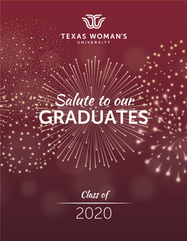 TWU Fall 2020 Commencement Program