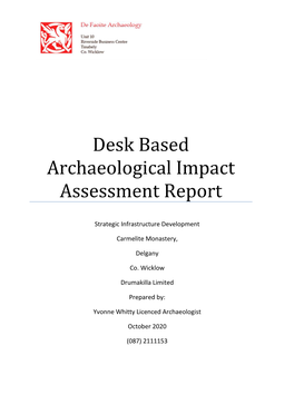 Archaeological Impact Assessment.Pdf