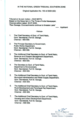 Tribunal on Its Own Motion-SUO MOTU