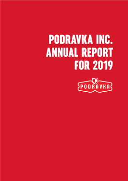 Podravka Inc. Annual Report for 2019 Contents